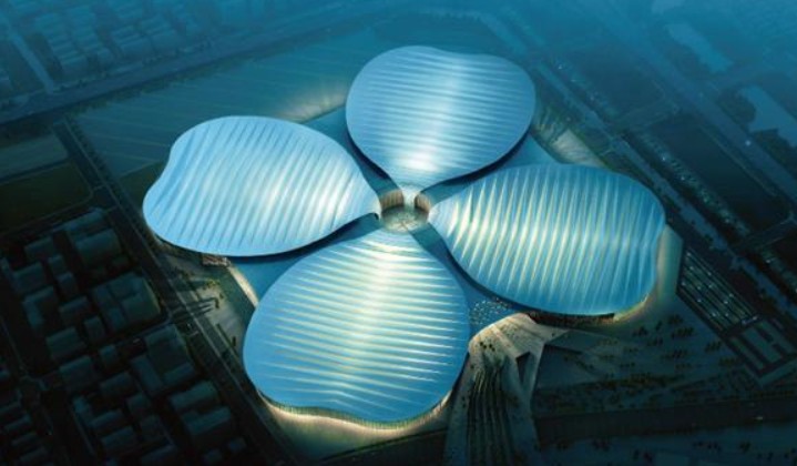 世界最大會展綜合體建藍冠注冊筑部分場館交付使用