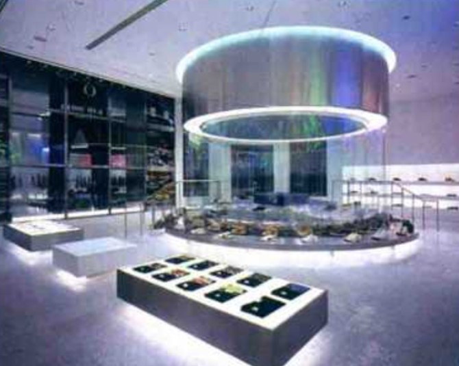 藍冠網址公司展廳設計中材料再定義