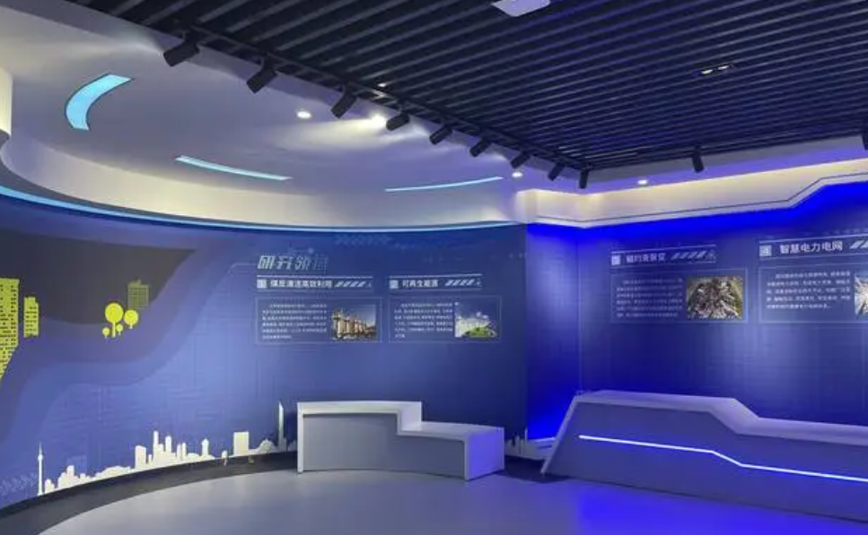 展廳展覽設計以色彩打動人，藍冠網址根據展品性質選擇合適顏色!